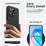 Flexible und sichere TPU Handyhülle für Honor X8a in Schwarz