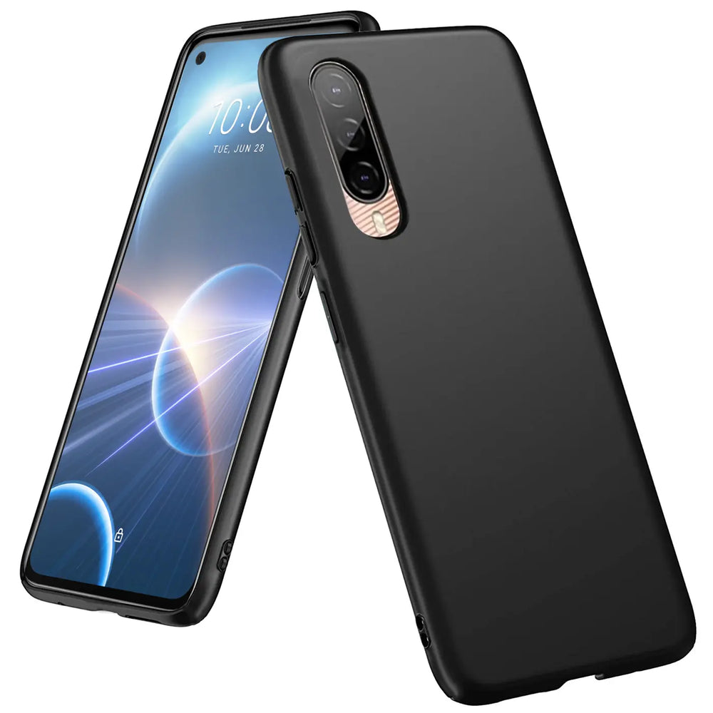 Flexible und sichere TPU Handyhülle für HTC Desire 22 Pro in Schwarz