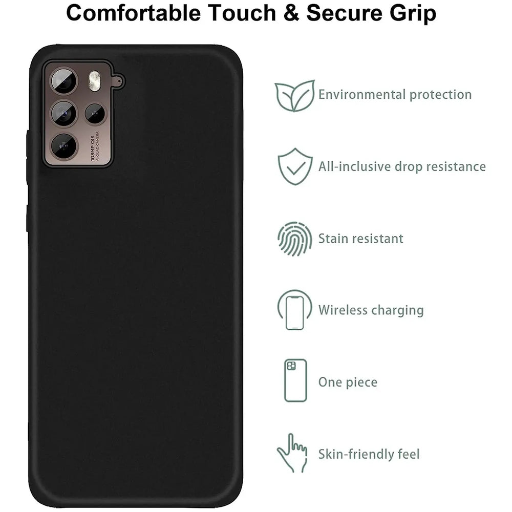 Flexible und sichere TPU Handyhülle für HTC U23 Pro in Schwarz