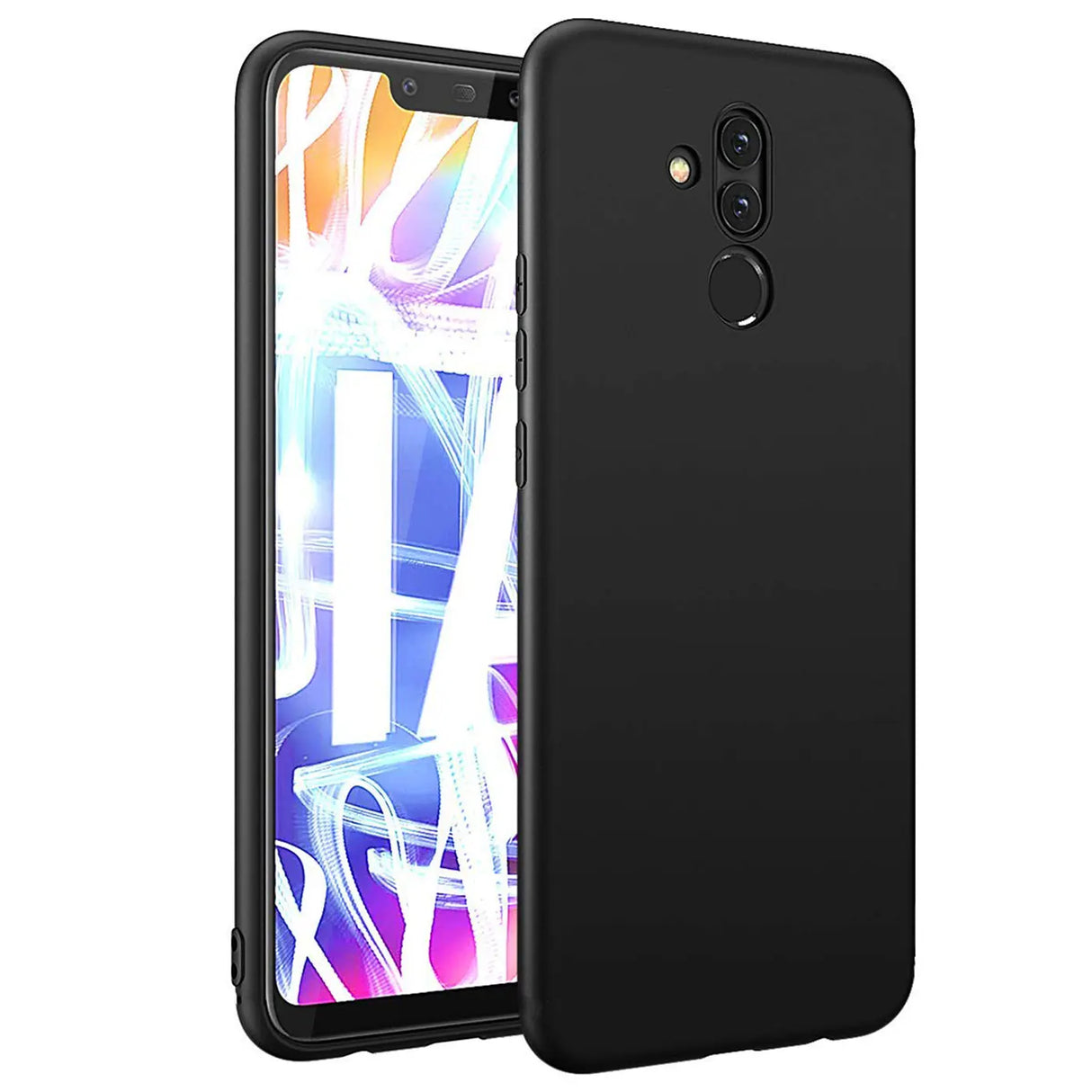 Flexible und sichere TPU Handyhülle für Huawei Mate 20 Lite in Schwarz