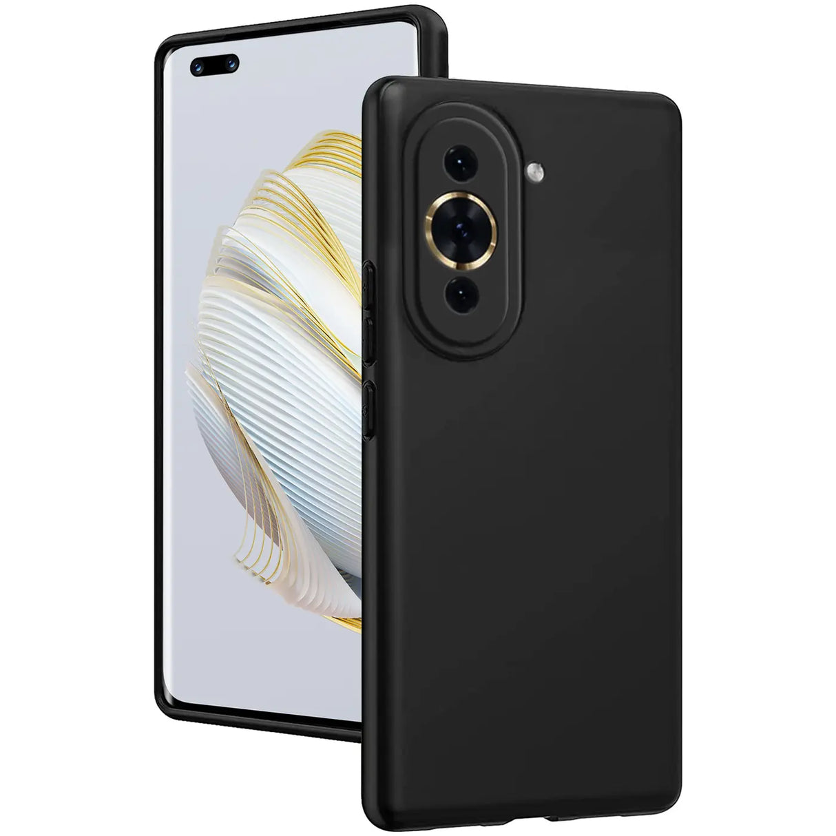 Flexible und sichere TPU Handyhülle für Huawei Nova 10 Pro in Schwarz