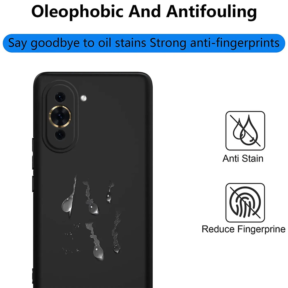 Flexible und sichere TPU Handyhülle für Huawei Nova 10 Pro in Schwarz