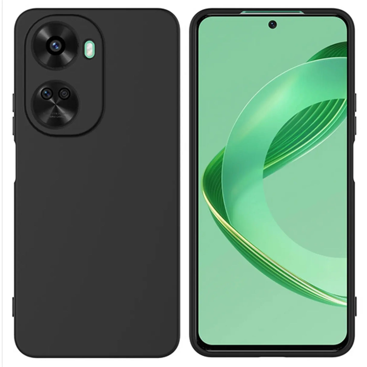 Flexible und sichere TPU Handyhülle für Huawei Nova 12 SE in Schwarz