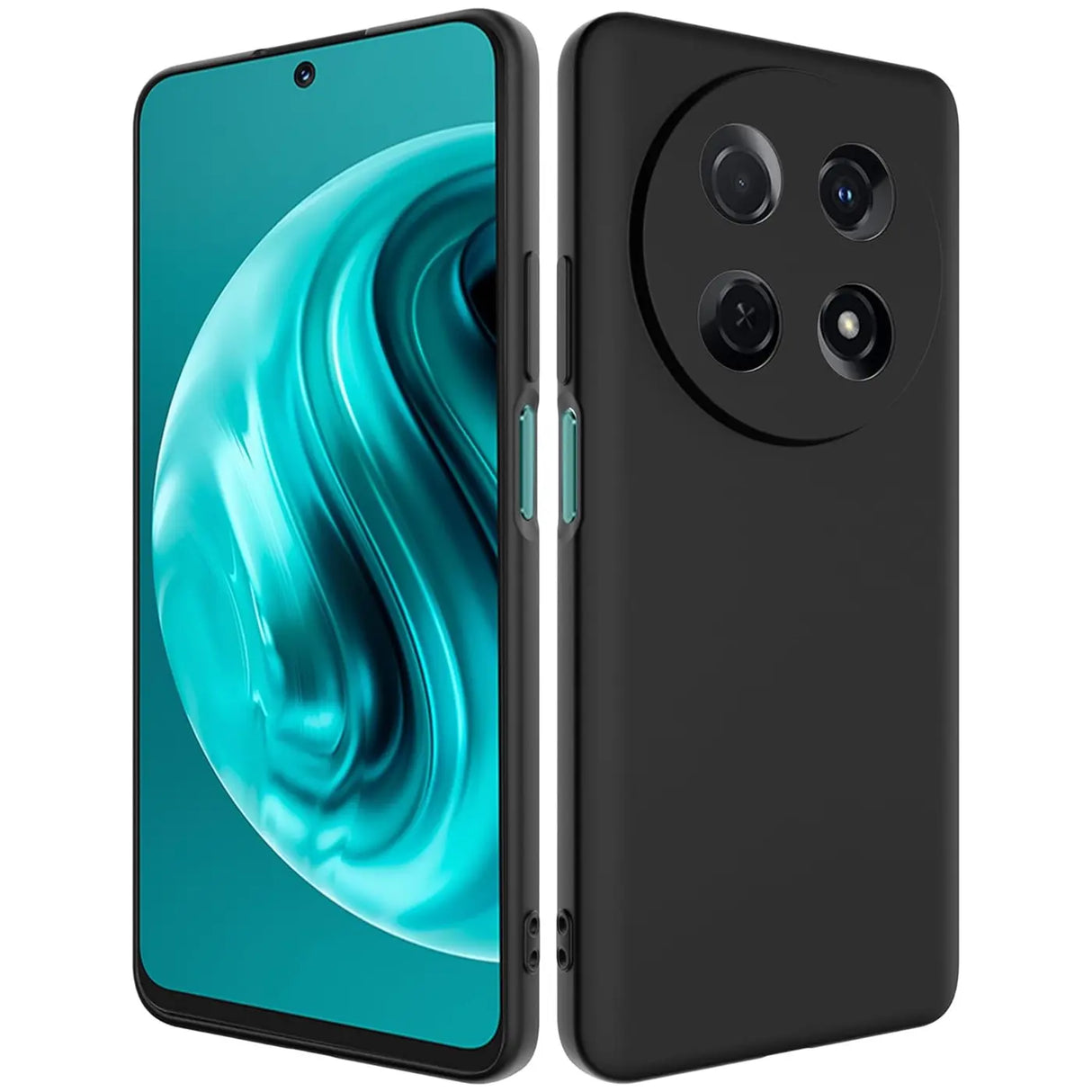 Flexible und sichere TPU Handyhülle für Huawei Nova 12i in Schwarz