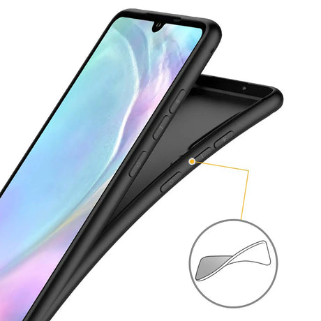 Flexible und sichere TPU Handyhülle für Huawei P30 in Schwarz