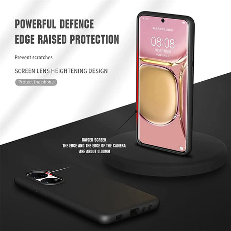 Flexible und sichere TPU Handyhülle für Huawei P50 Pro in Schwarz