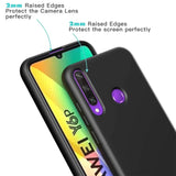 Flexible und sichere TPU Handyhülle für Huawei Y6P in Schwarz