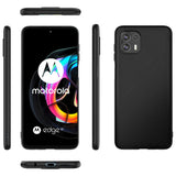 Flexible und sichere TPU Handyhülle für Motorola Edge 20 Lite in Schwarz