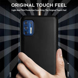 Flexible und sichere TPU Handyhülle für Motorola Edge 20 Lite in Schwarz