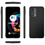 Flexible und sichere TPU Handyhülle für Motorola Edge 20 Pro in Schwarz