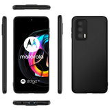 Flexible und sichere TPU Handyhülle für Motorola Edge 20 in Schwarz