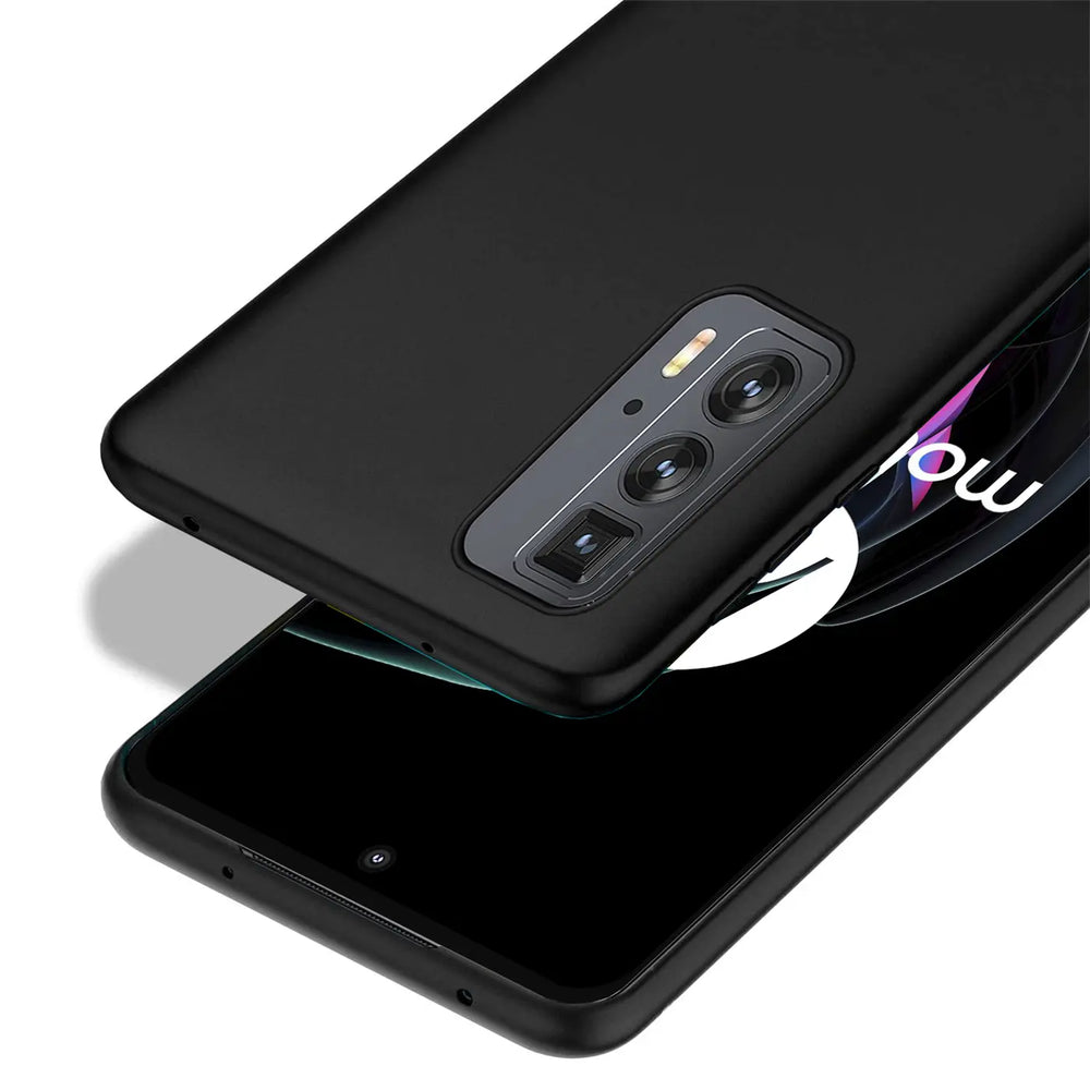 Flexible und sichere TPU Handyhülle für Motorola Edge 20 in Schwarz