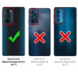 Flexible und sichere TPU Handyhülle für Motorola Edge 30 Pro in Schwarz