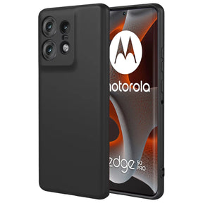 Flexible und sichere TPU Handyhülle für Motorola Edge 50 Pro in Schwarz
