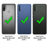 Flexible und sichere TPU Handyhülle für Motorola Moto E20 / E30 / E40 in Schwarz