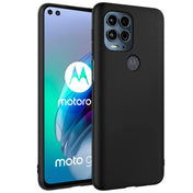 Flexible und sichere TPU Handyhülle für Motorola Moto G100 in Schwarz