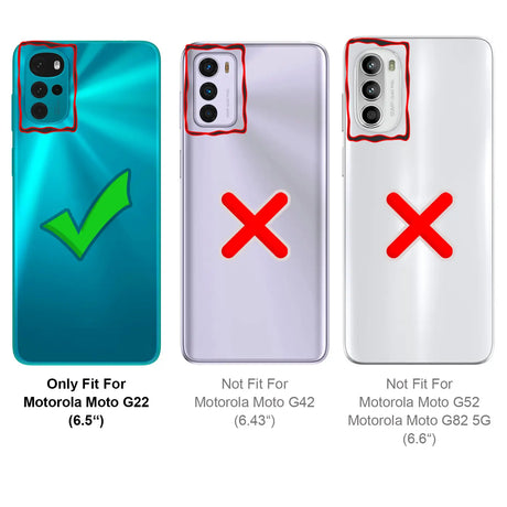 Flexible und sichere TPU Handyhülle für Motorola Moto G22 in Schwarz