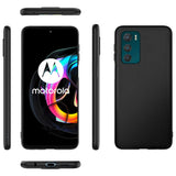 Flexible und sichere TPU Handyhülle für Motorola Moto G42 in Schwarz