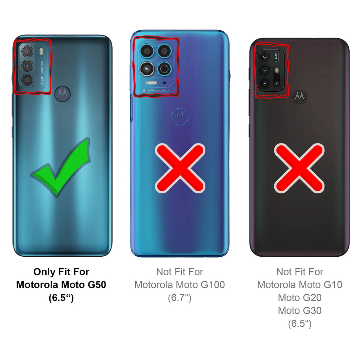 Flexible und sichere TPU Handyhülle für Motorola Moto G50 in Schwarz