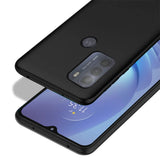 Flexible und sichere TPU Handyhülle für Motorola Moto G50 in Schwarz