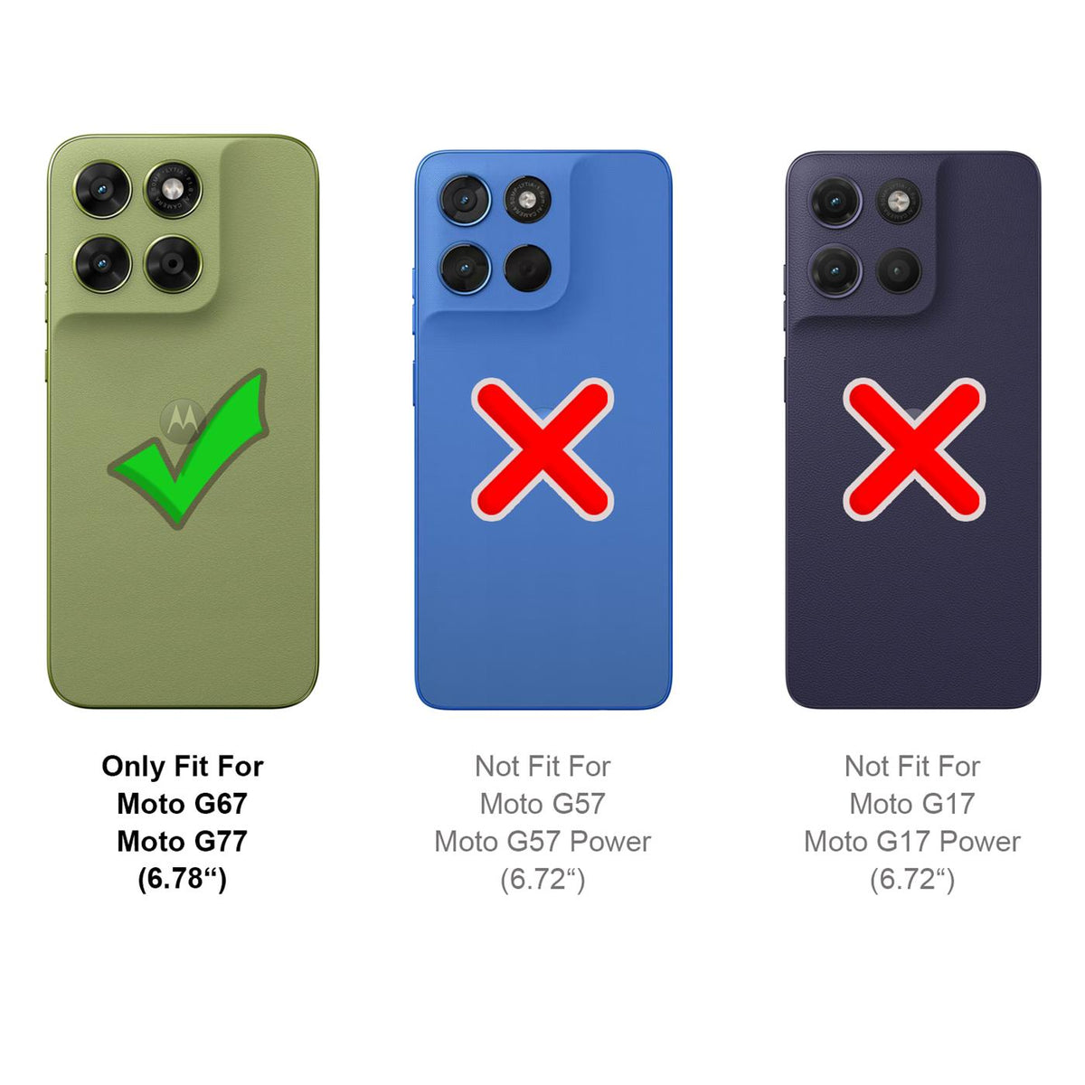 Motorola Moto G67 / G77 - Slim Silikon Hülle Schwarz Matt