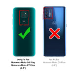 Flexible und sichere TPU Handyhülle für Motorola Moto G9 Play in Schwarz
