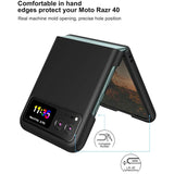 Flexible und sichere TPU Handyhülle für Motorola Razr 40 in Schwarz