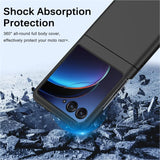Flexible und sichere TPU Handyhülle für Motorola Razr 40 Ultra in Schwarz