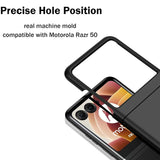 Flexible und sichere TPU Handyhülle für Motorola Razr 50 in Schwarz