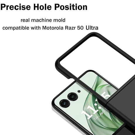 Flexible und sichere TPU Handyhülle für Motorola Razr 50 Ultra in Schwarz