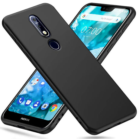 Flexible und sichere TPU Handyhülle für Nokia 3.2 in Schwarz