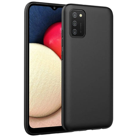 Flexible und sichere TPU Handyhülle für Samsung Galaxy A02s in Schwarz