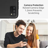 Flexible und sichere TPU Handyhülle für Samsung Galaxy A02s in Schwarz