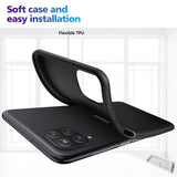 Flexible und sichere TPU Handyhülle für Samsung Galaxy A12 / M12 in Schwarz