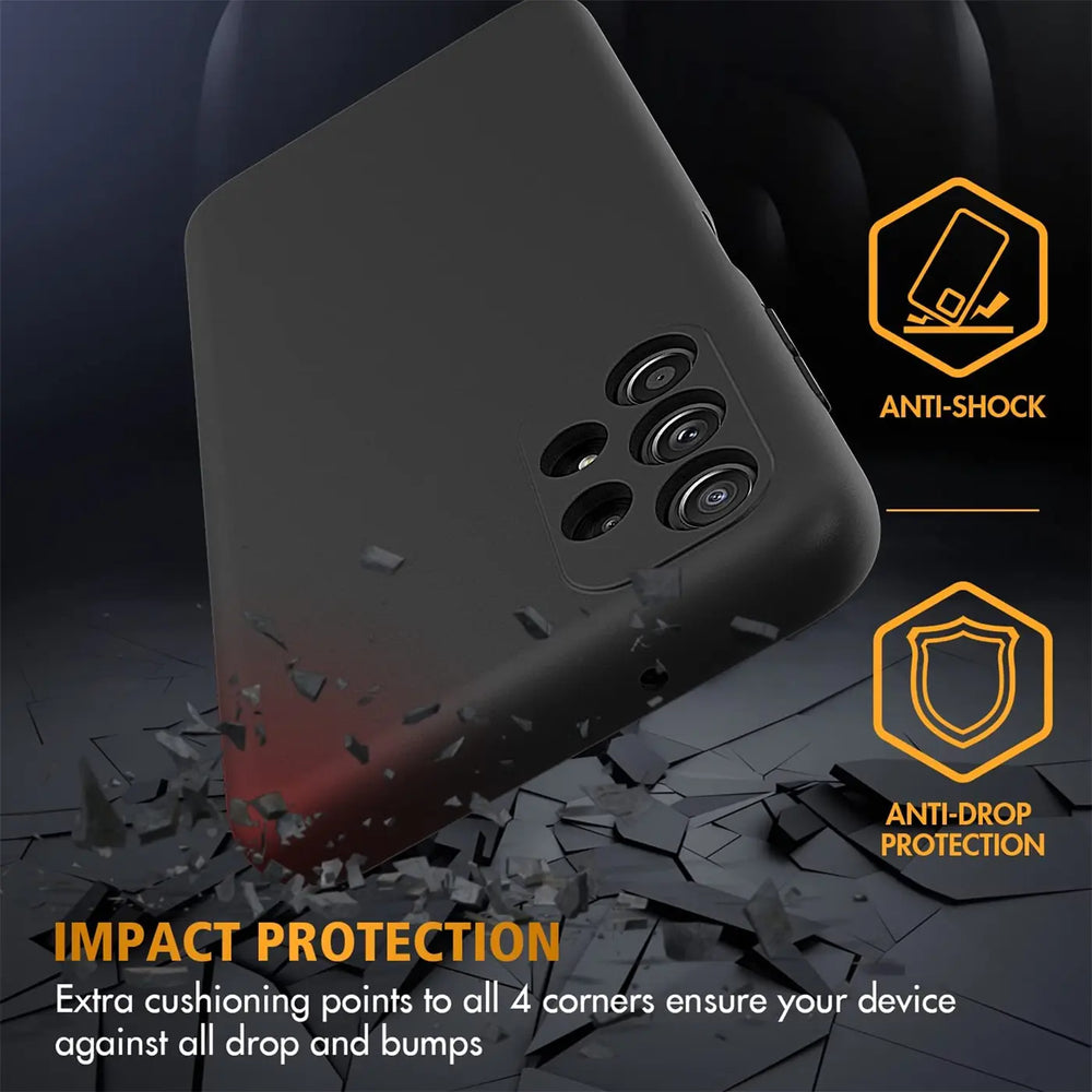 Flexible und sichere TPU Handyhülle für Samsung Galaxy A13 4G in Schwarz