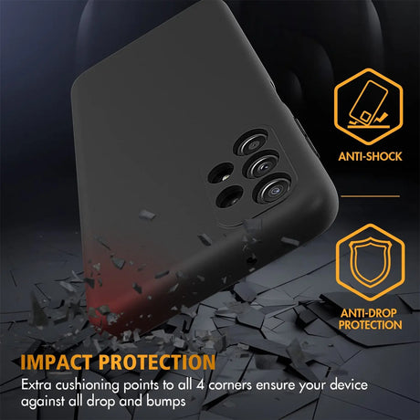 Flexible und sichere TPU Handyhülle für Samsung Galaxy A13 4G in Schwarz