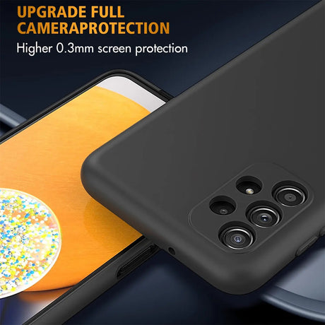 Flexible und sichere TPU Handyhülle für Samsung Galaxy A13 4G in Schwarz