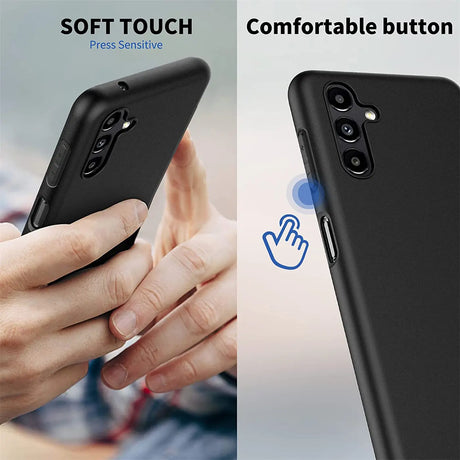 Flexible und sichere TPU Handyhülle für Samsung Galaxy A13 5G / A04s in Schwarz