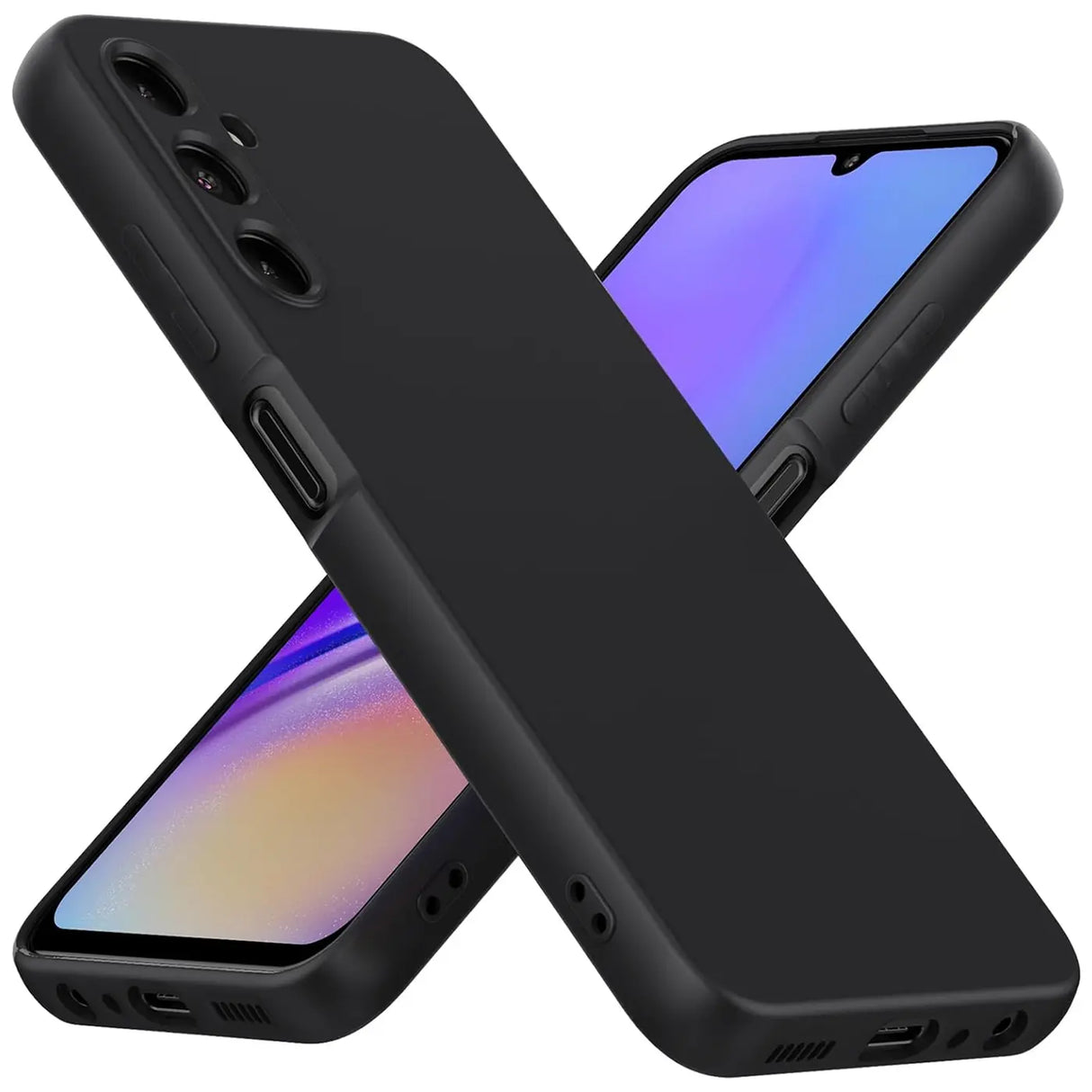 Flexible und sichere TPU Handyhülle für Samsung Galaxy A15 4G / 5G in Schwarz
