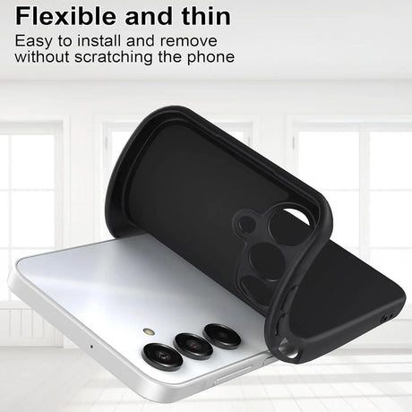 Flexible und sichere TPU Handyhülle für Samsung Galaxy A16 5G in Schwarz