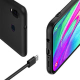 Flexible und sichere TPU Handyhülle für Samsung Galaxy A20e in Schwarz