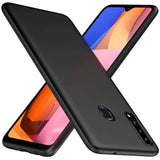 Flexible und sichere TPU Handyhülle für Samsung Galaxy A20s in Schwarz