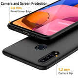 Flexible und sichere TPU Handyhülle für Samsung Galaxy A20s in Schwarz