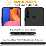 Flexible und sichere TPU Handyhülle für Samsung Galaxy A20s in Schwarz