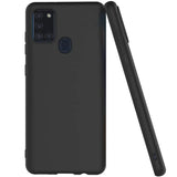 Flexible und sichere TPU Handyhülle für Samsung Galaxy A21s in Schwarz