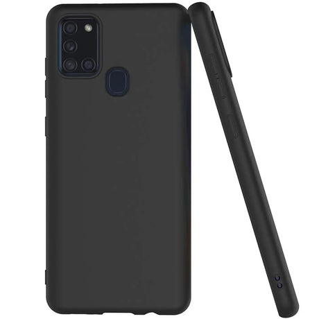 Flexible und sichere TPU Handyhülle für Samsung Galaxy A21s in Schwarz