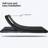Flexible und sichere TPU Handyhülle für Samsung Galaxy A21s in Schwarz