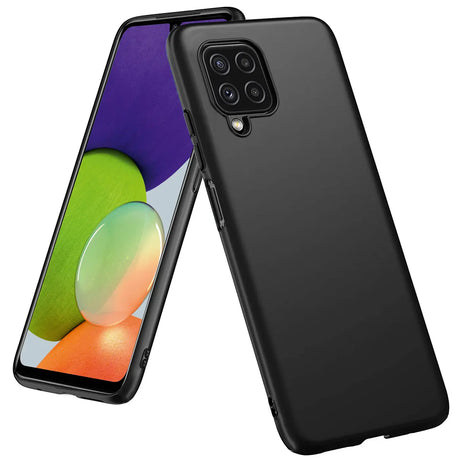 Flexible und sichere TPU Handyhülle für Samsung Galaxy A22 4G / M32 / M22 in Schwarz