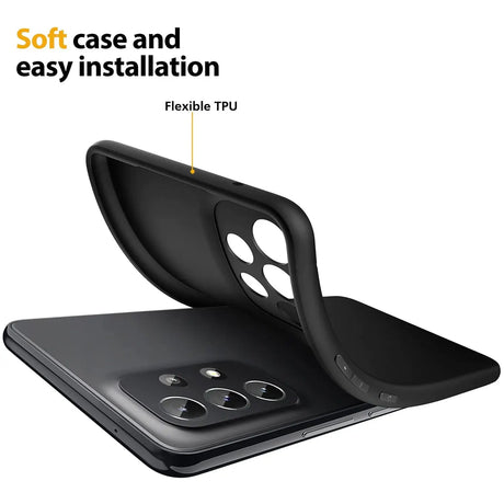 Flexible und sichere TPU Handyhülle für Samsung Galaxy A23 5G in Schwarz