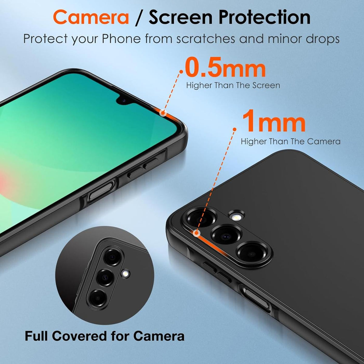 Samsung Galaxy A27 5G - Slim Silikon Hülle Schwarz Matt